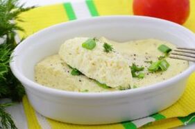 Steamed omelette