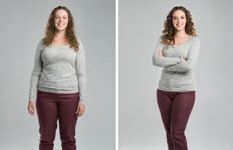 Before and after the protein diet